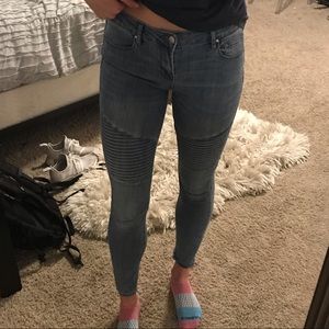 Pacsun bullhead denim moto jeans